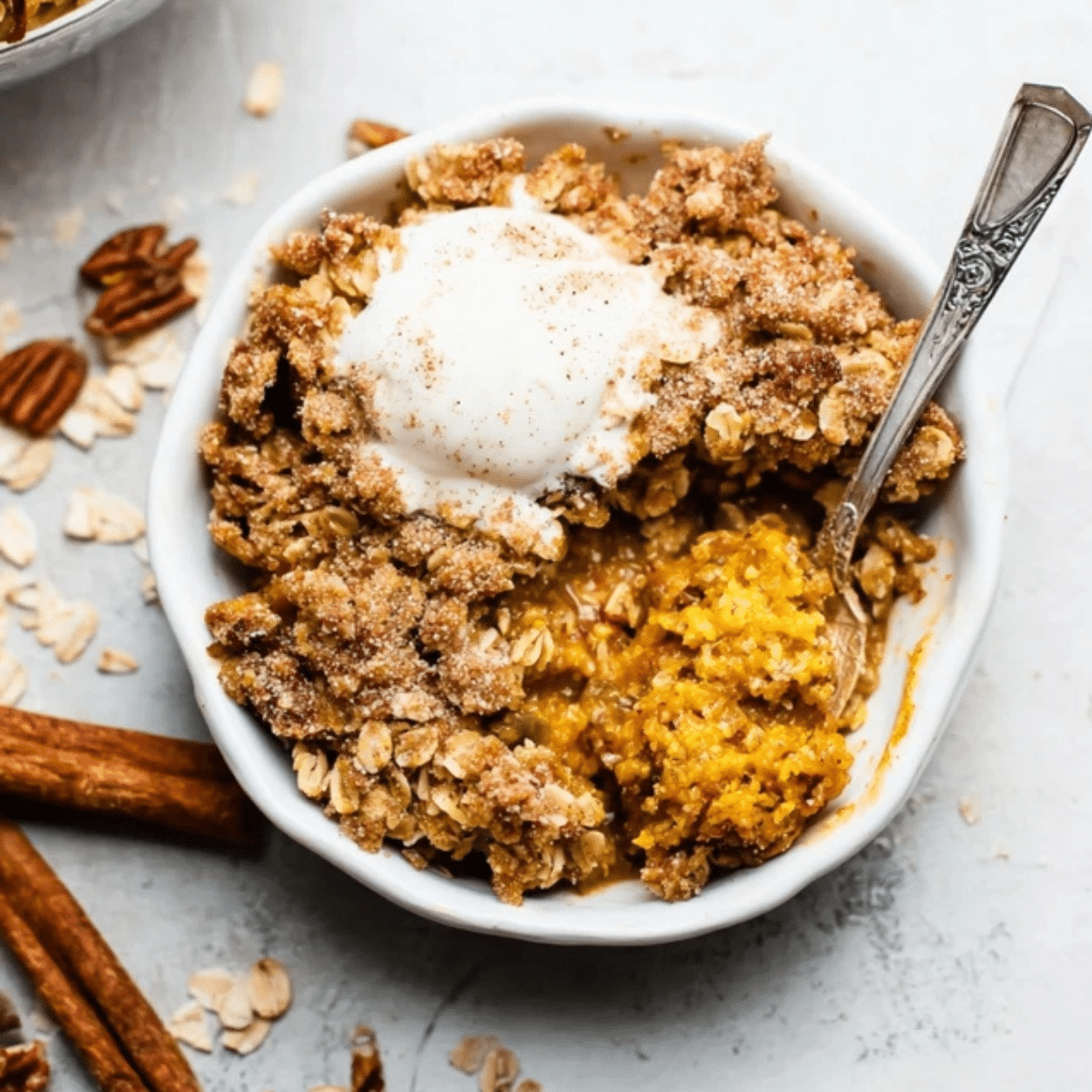 Pumpkin Crisp with Oats