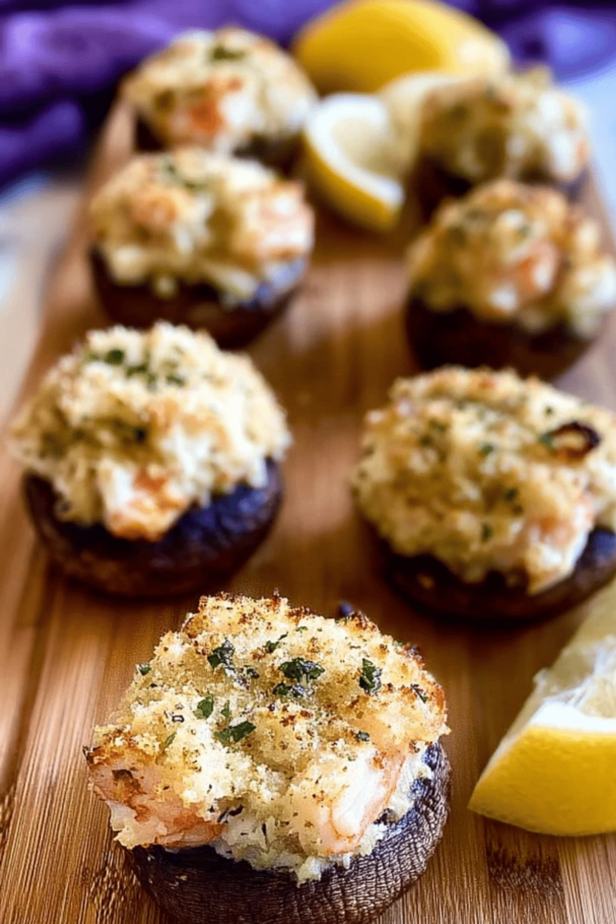 Seafood Stuffed Mushrooms with Crab and Shrimp
