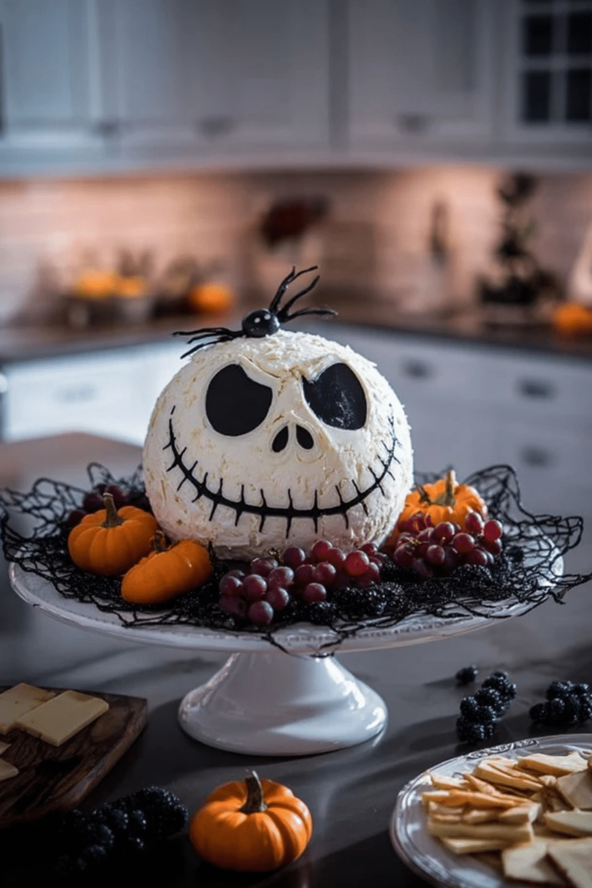 Skellington Cheese Ball Appetizer