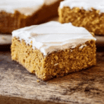 Sourdough Pumpkin Bars with Cinnamon Cream Cheese Frosting