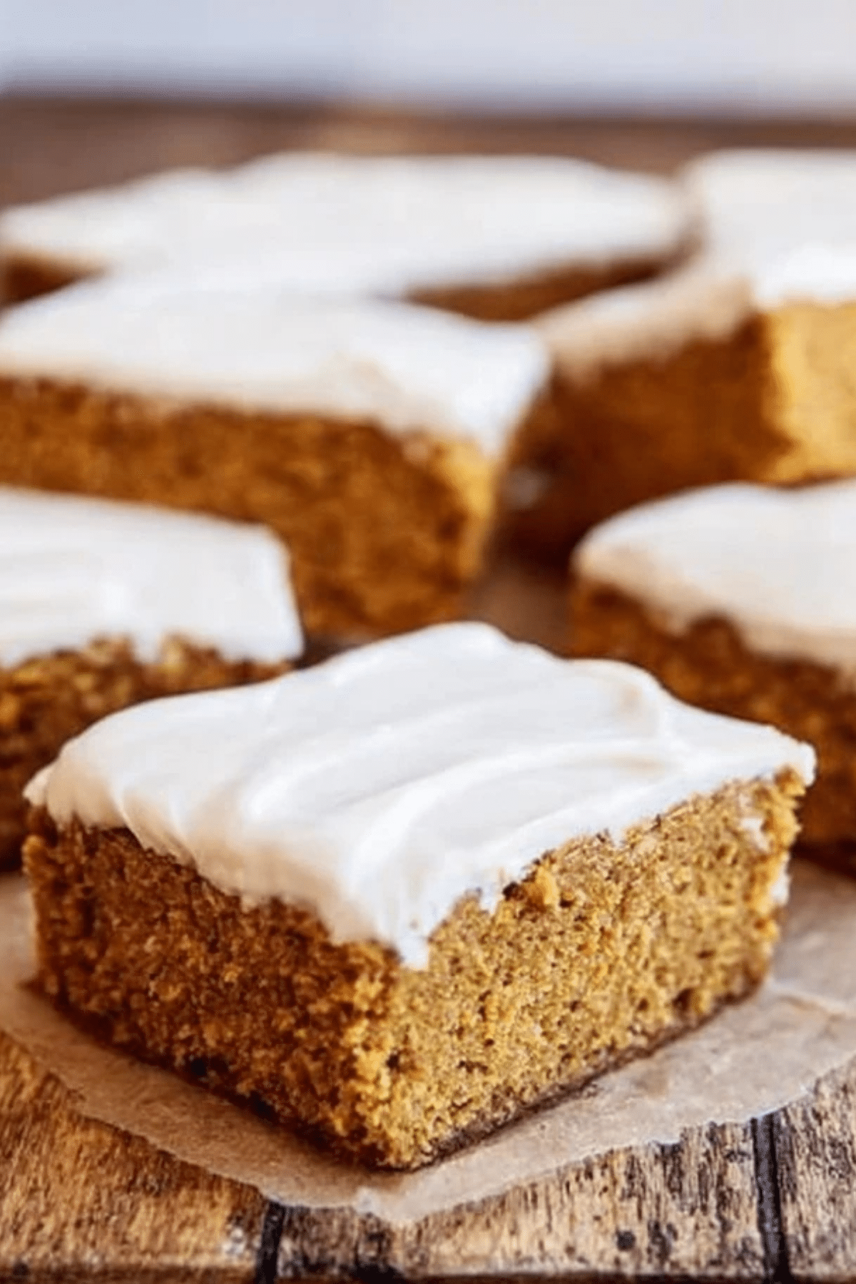 Sourdough Pumpkin Bars with Cinnamon Cream Cheese Frosting