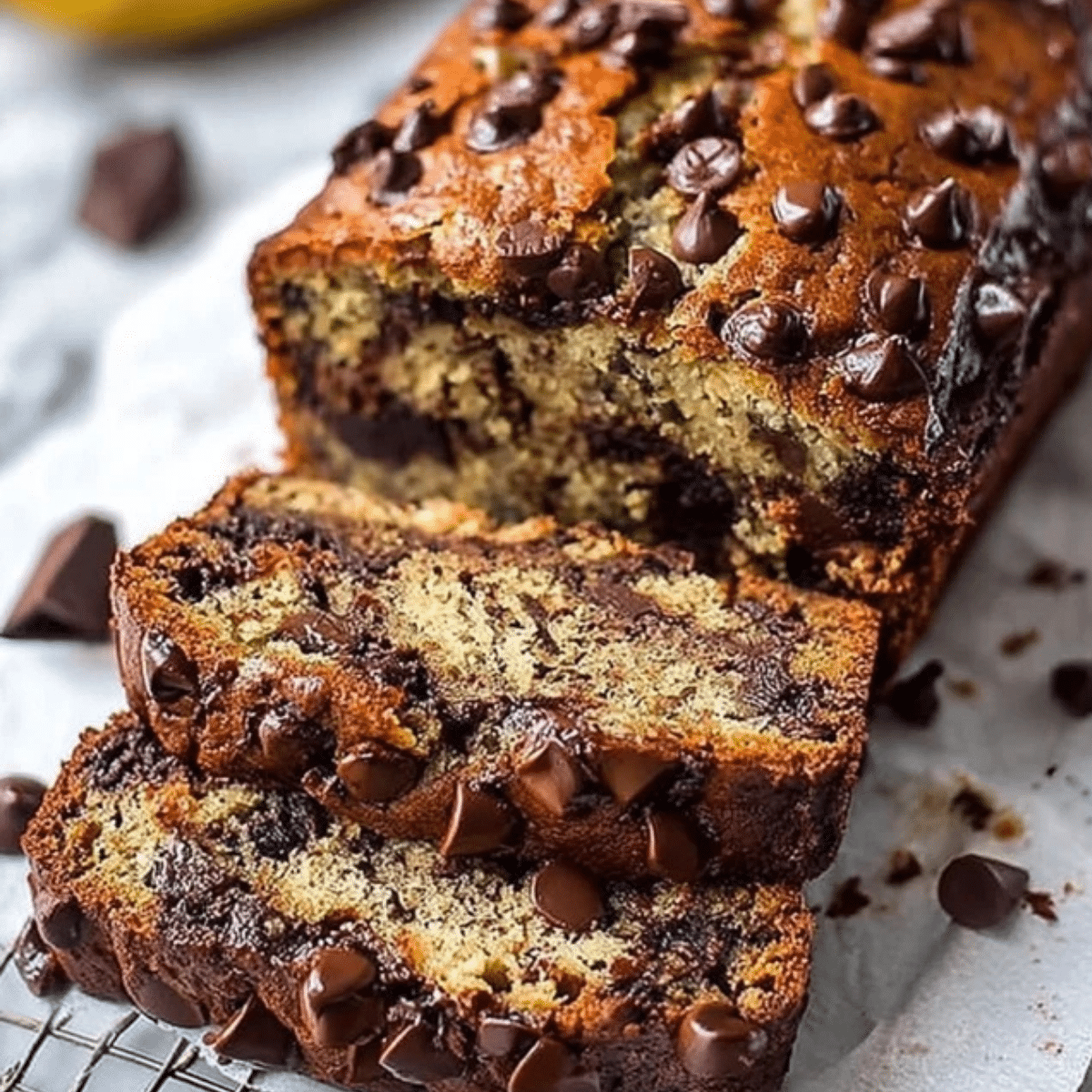 Super Moist Chocolate Chip Banana Bread