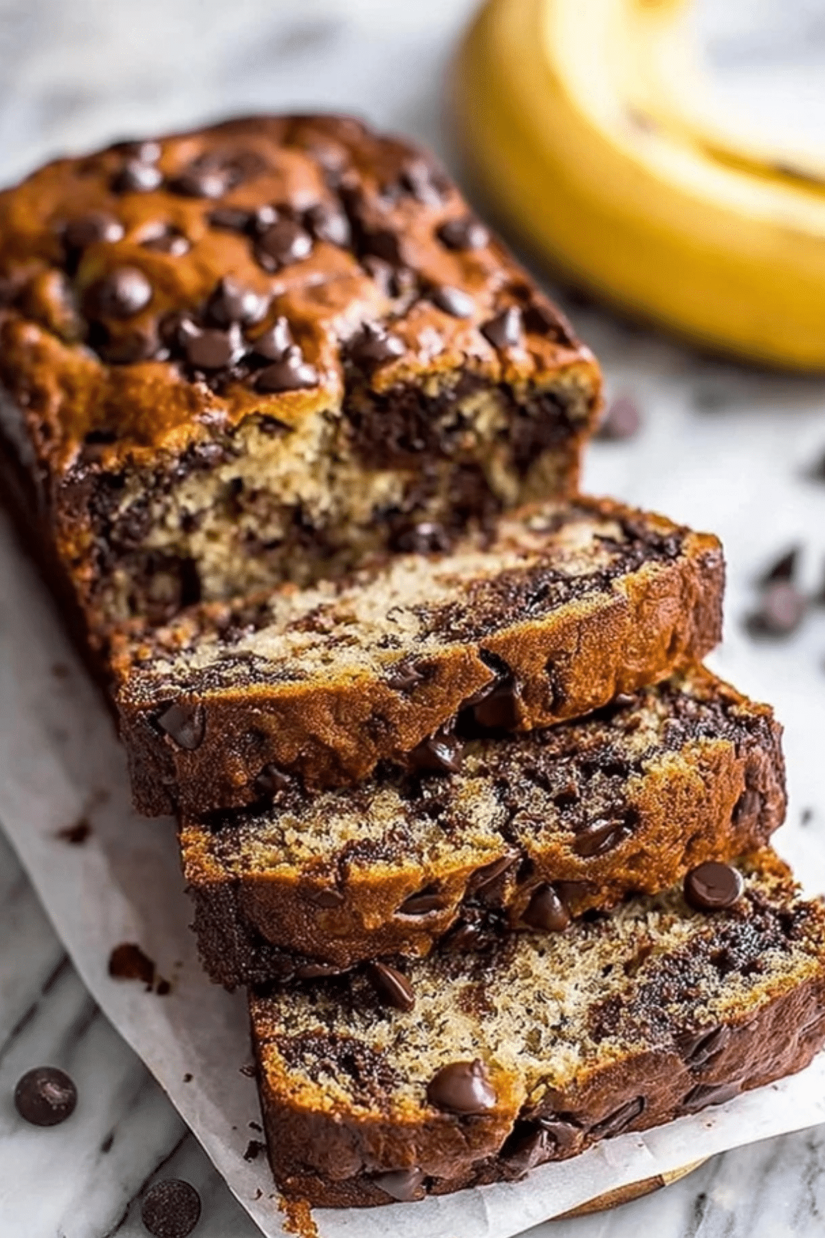 Super Moist Chocolate Chip Banana Bread