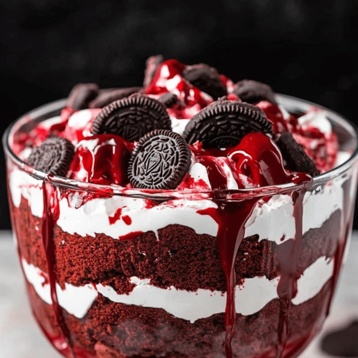 Vampire Halloween Trifle