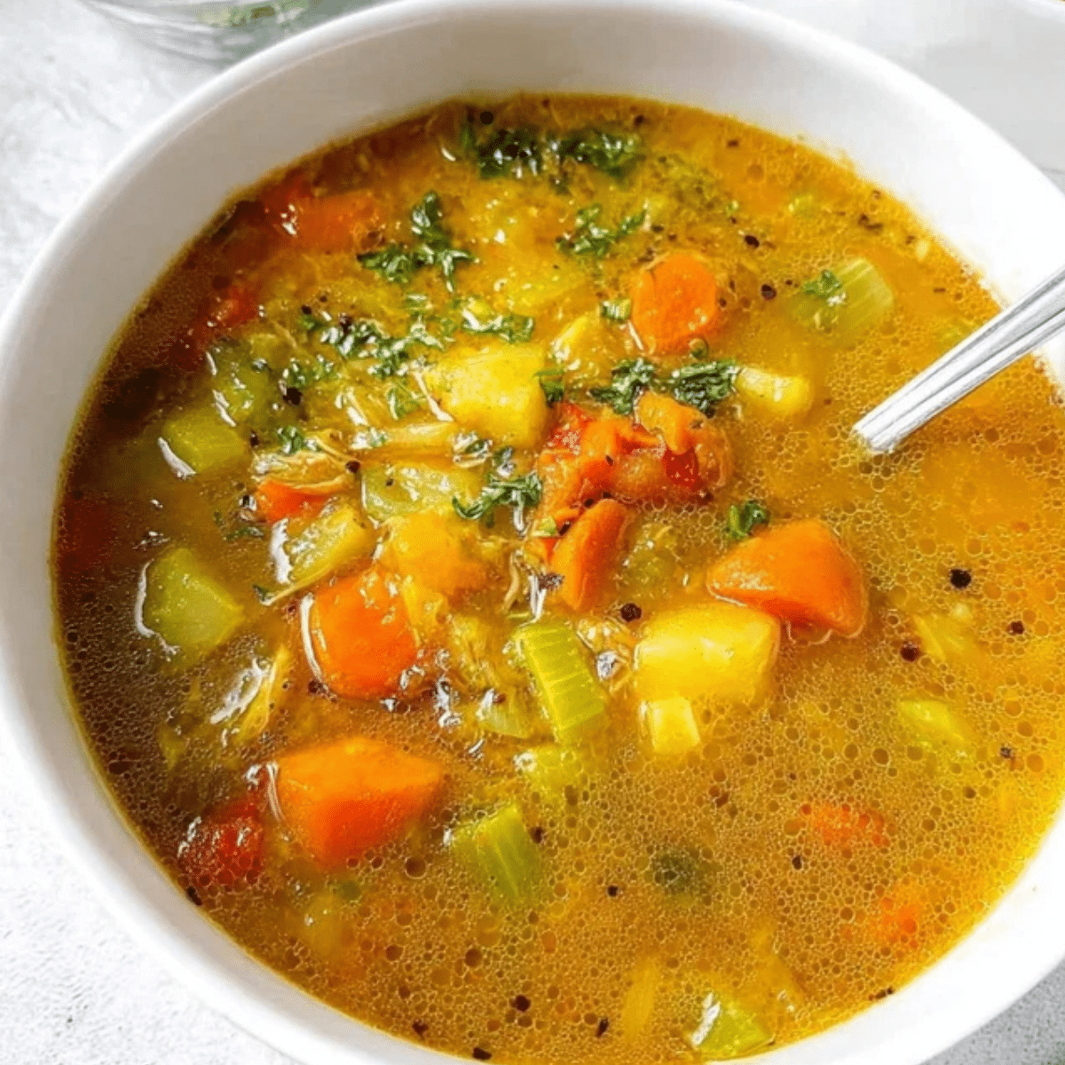 Vegetable Soup without Tomatoes