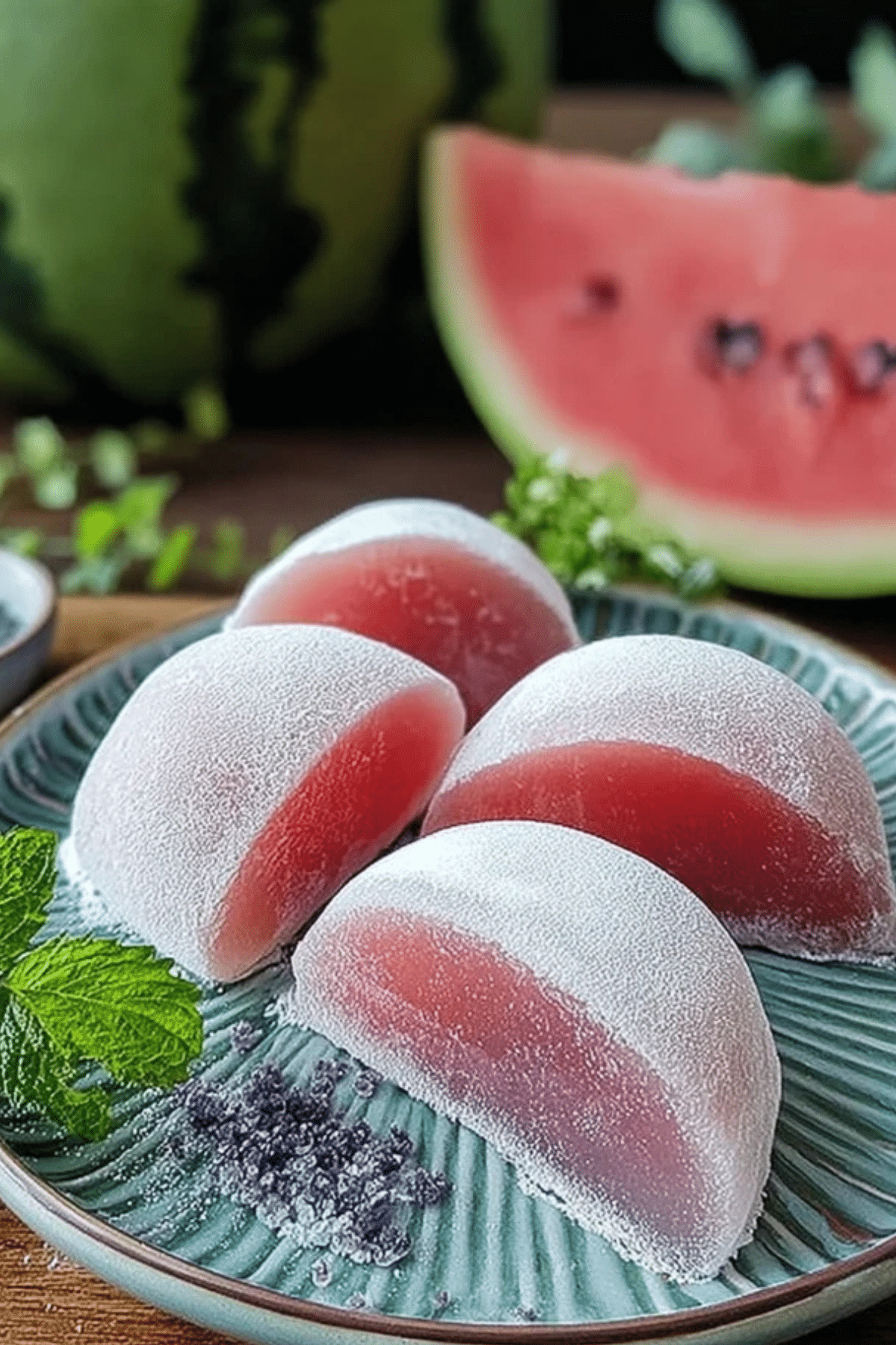Watermelon Mochi