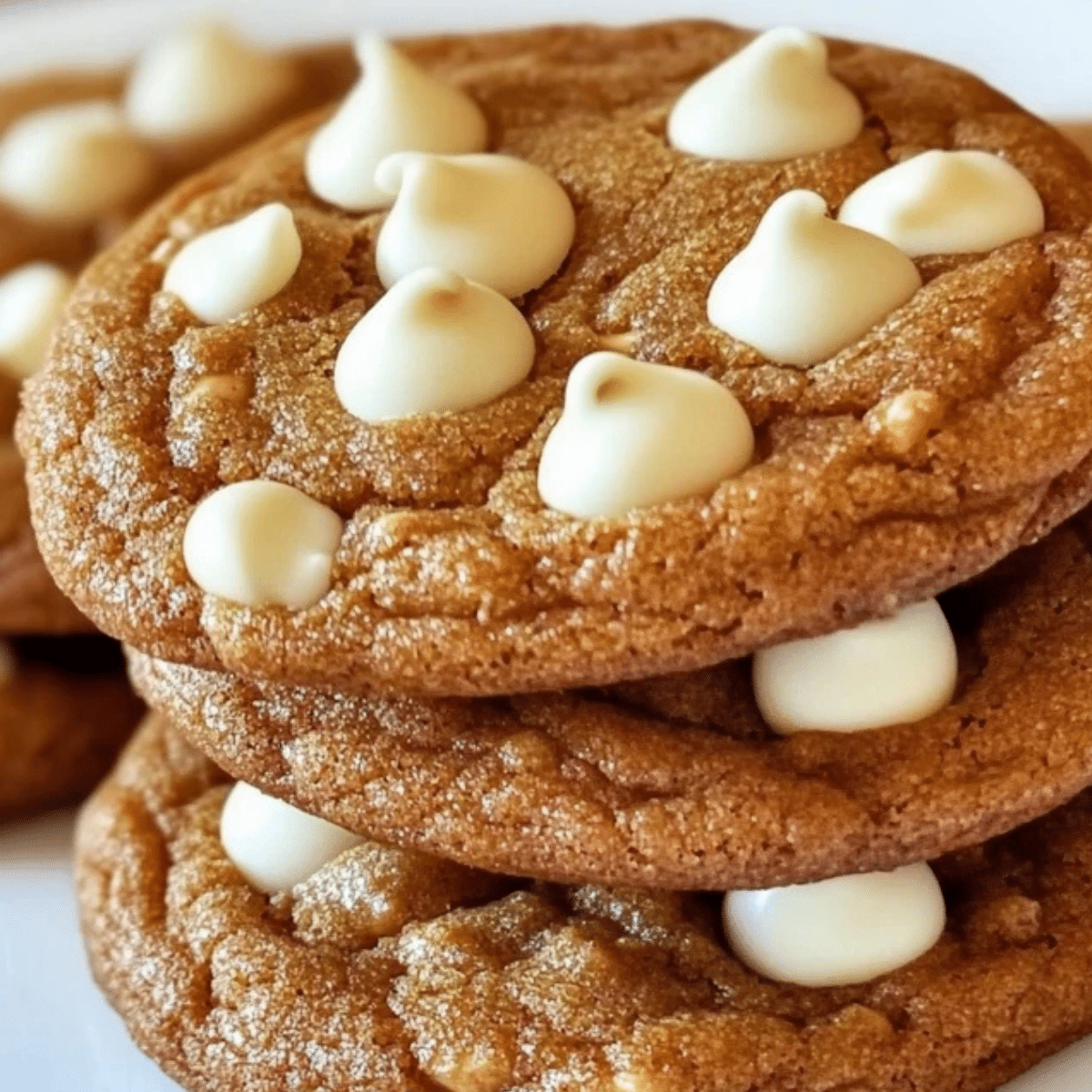 White Chocolate Pumpkin Spice Cookies
