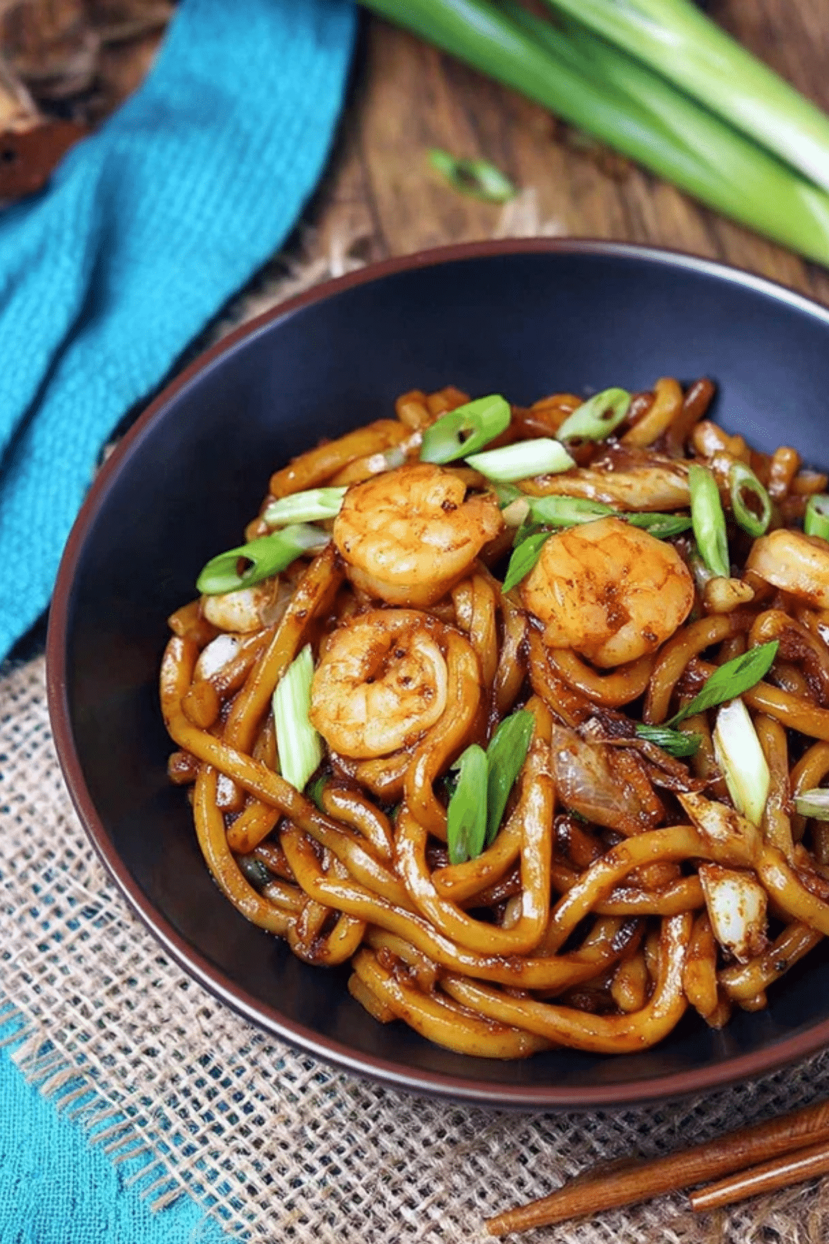 Yaki Udon with Shrimp