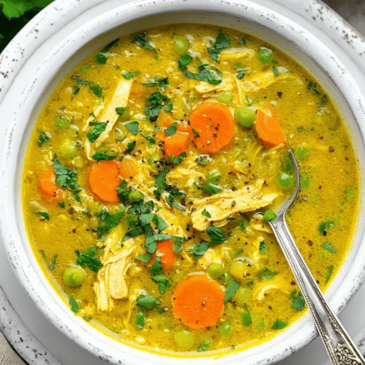 Anti Inflammatory Turmeric Chicken Soup