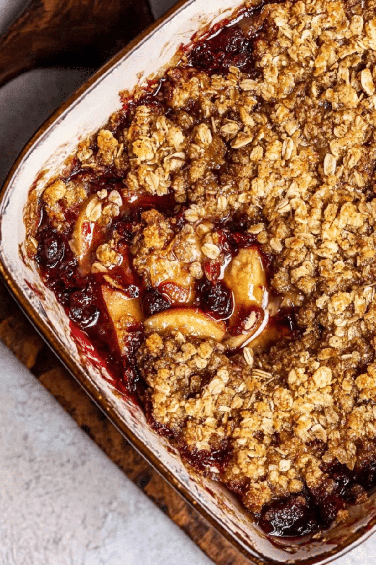 Apple Cranberry Crisp