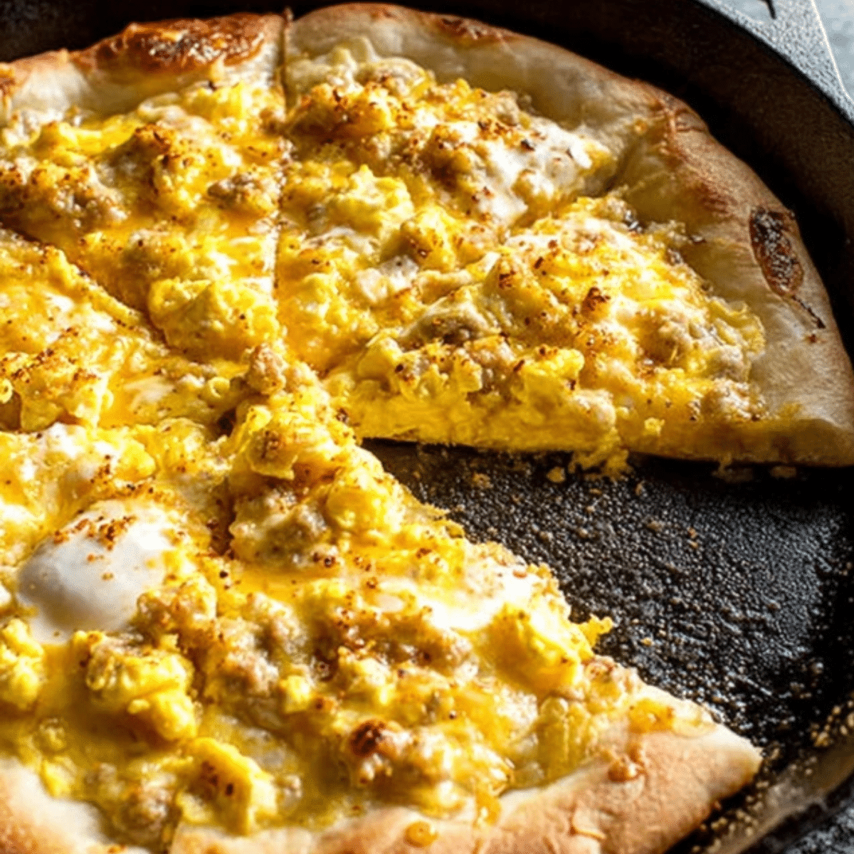 Breakfast Pizza Recipe with Sausage Gravy