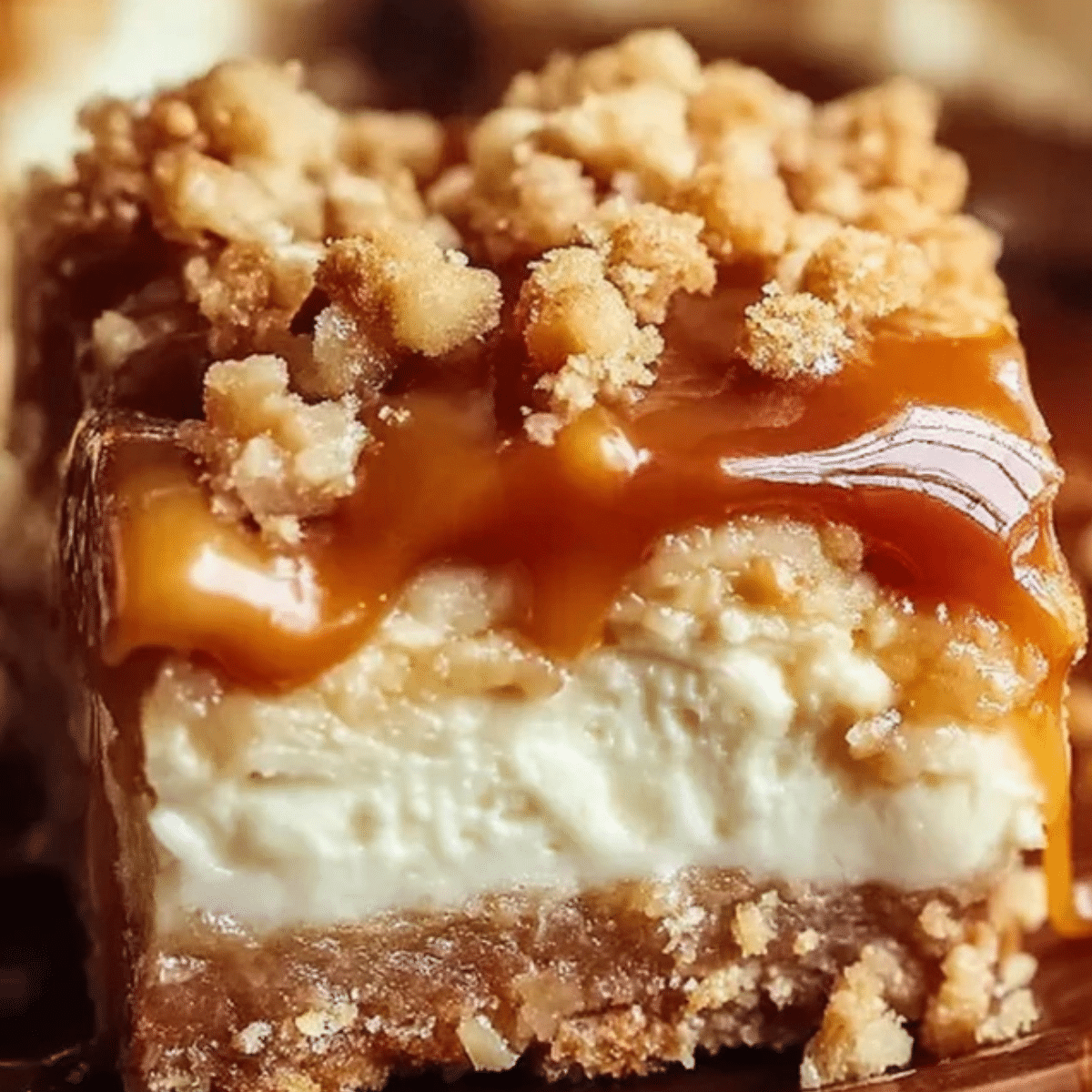 Caramel Apple Cheesecake Bars