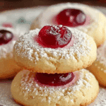 Christmas Maraschino Cherry Shortbread Cookies Delight