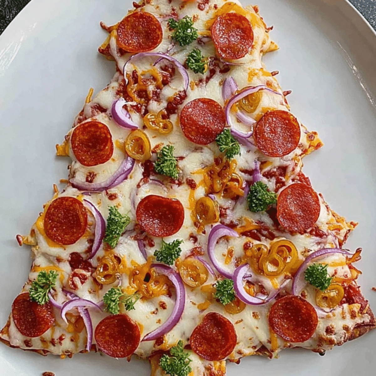 Christmas Tree Pizza