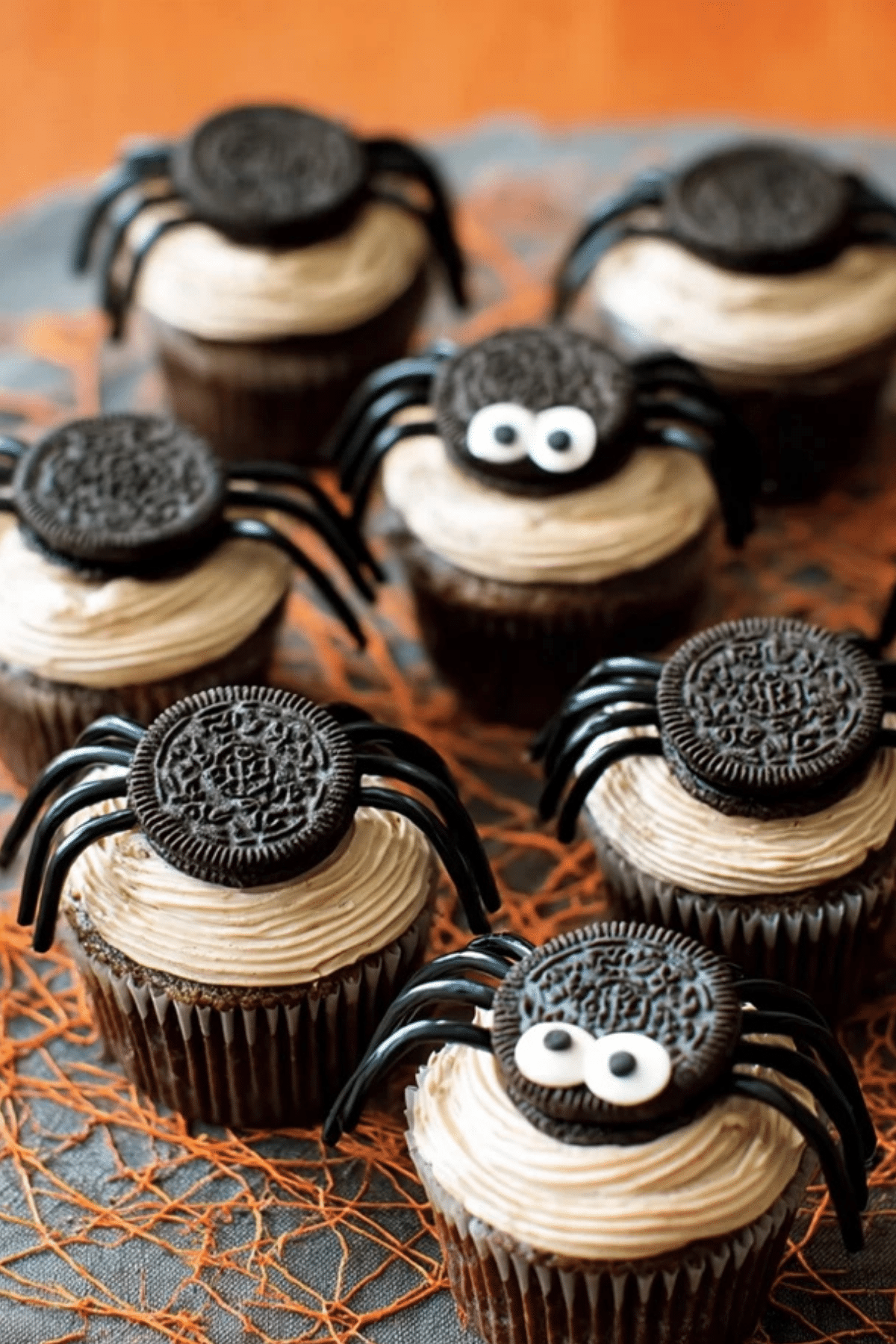 Cookies and Scream Spider Cupcakes