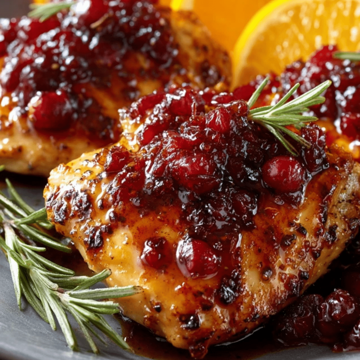 Cranberry Orange Glazed Chicken