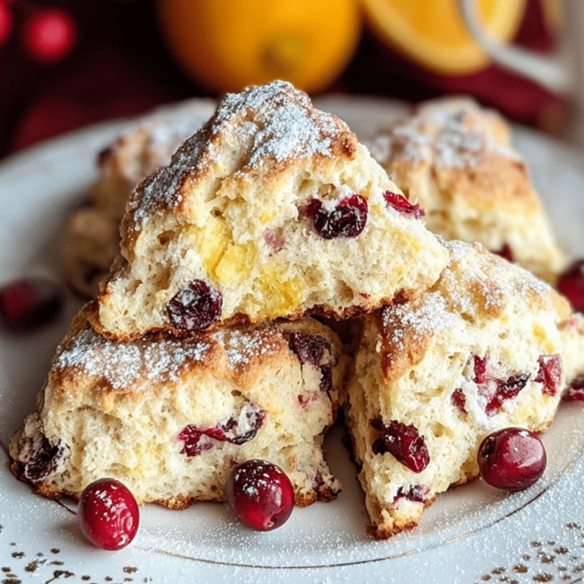 Cranberry Orange Scones