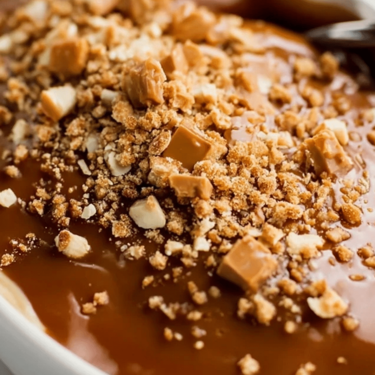 Cream Cheese Caramel Apple Dip with Toffee Bits