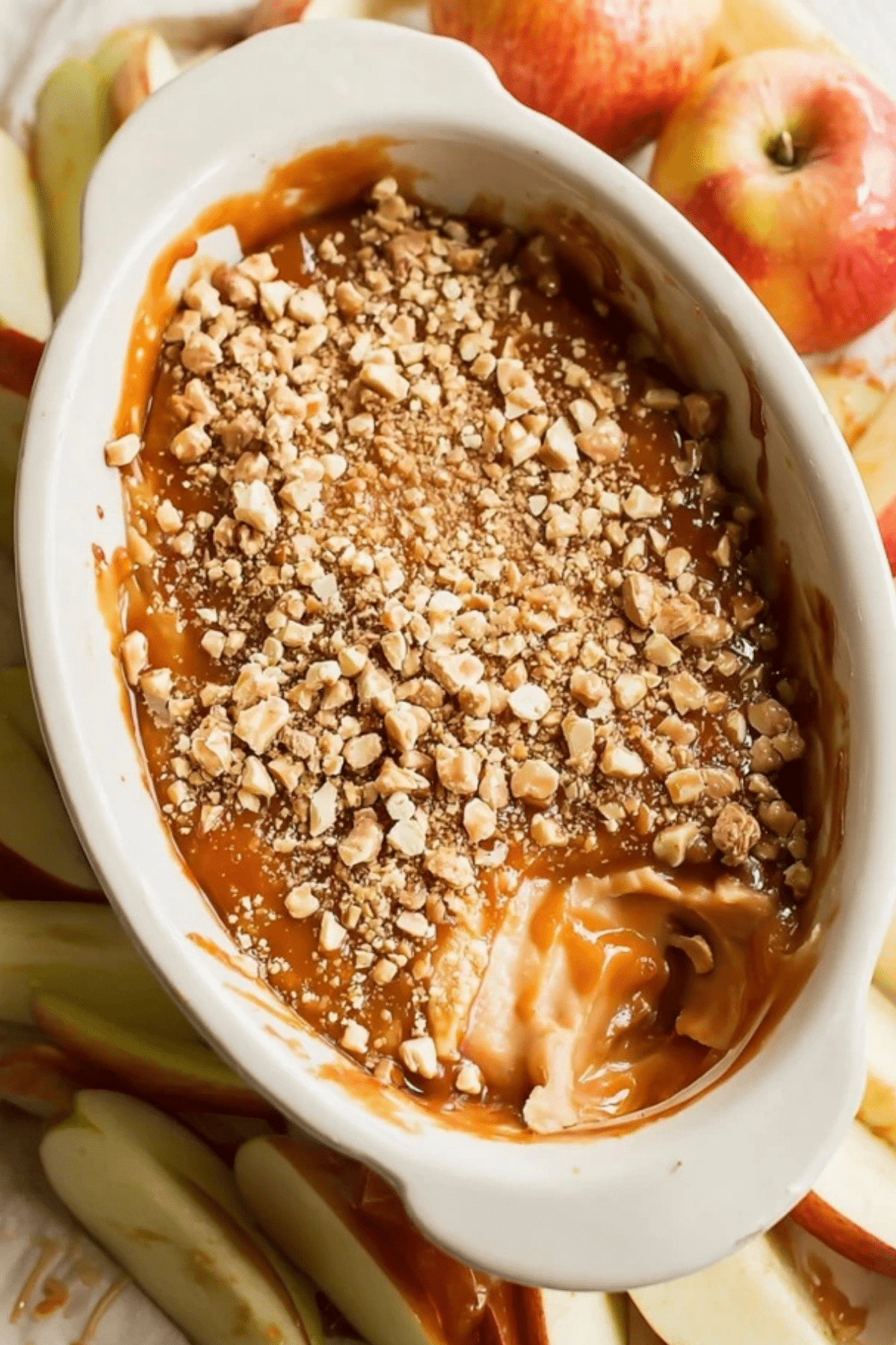 Cream Cheese Caramel Apple Dip with Toffee Bits