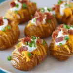 Crispy Loaded Hasselback Potato Bites
