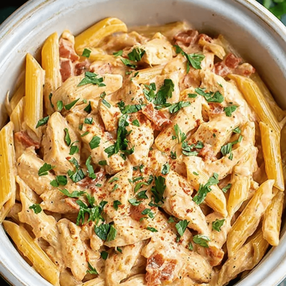 Crock Pot Creamy Cajun Chicken Pasta