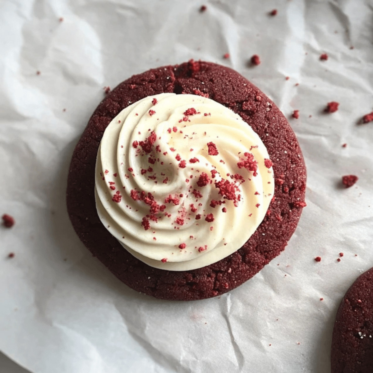 Crumbl Copycat Red Velvet Cookies