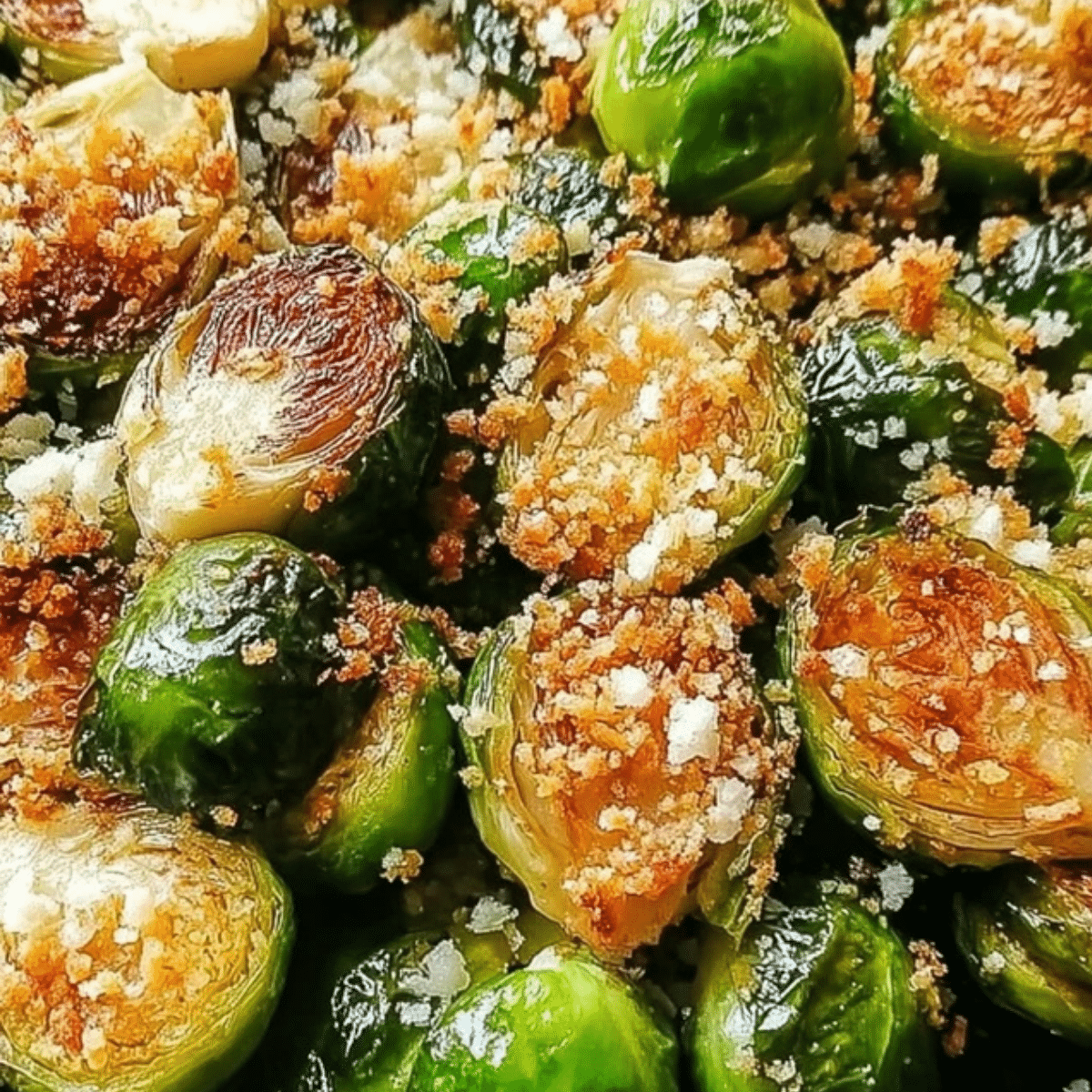 Crusted Roasted Brussels Sprouts