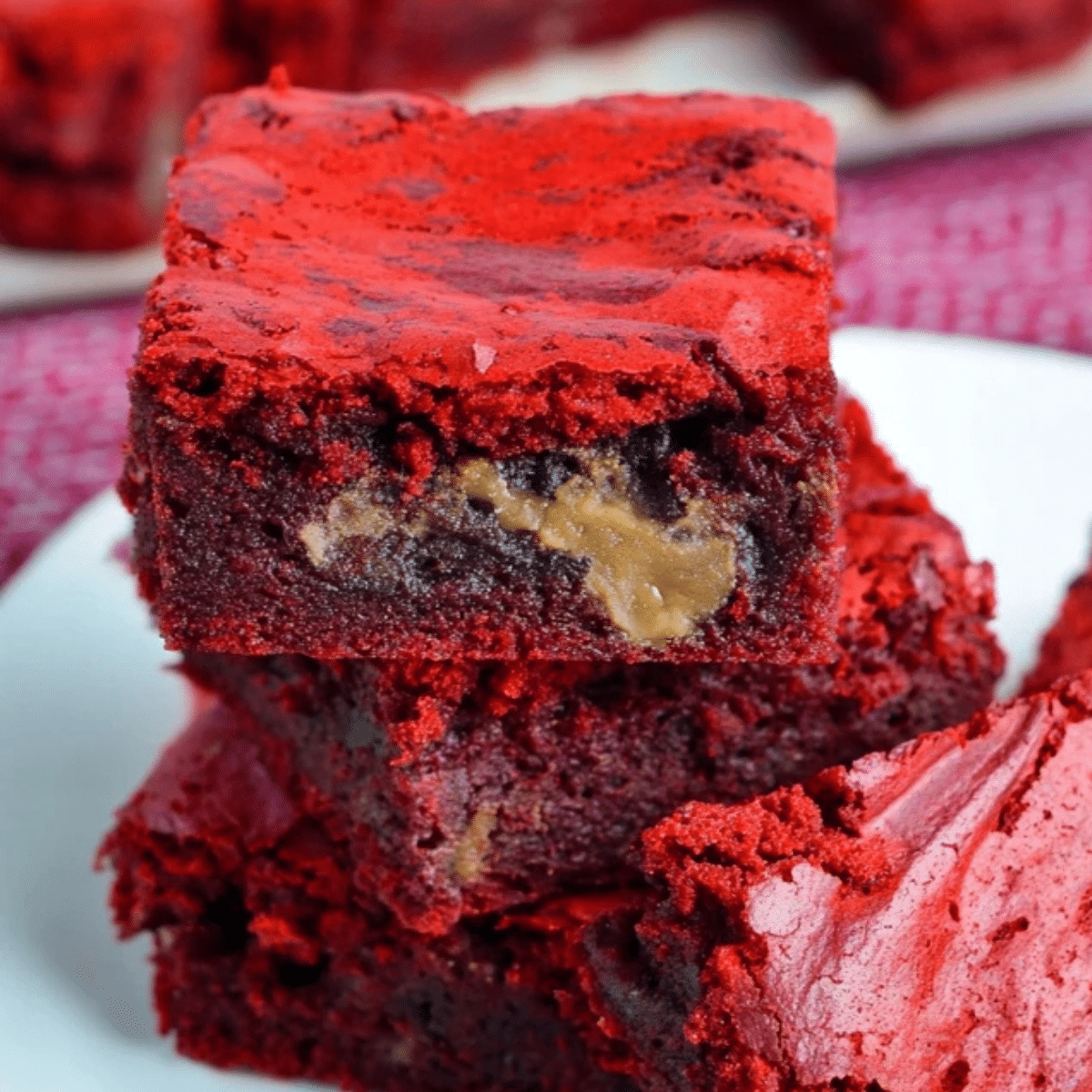 Fudgy Red Velvet Brownies
