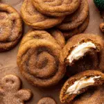 Gingerbread Cheesecake Cookies