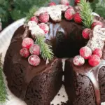 Gingerbread Chocolate Bundt Cake Christmas Wreath