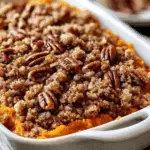 Healthy Sweet Potato Casserole with Pecan Streusel