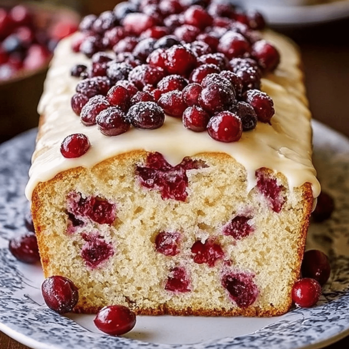 Heavenly Cranberry Pound Cake