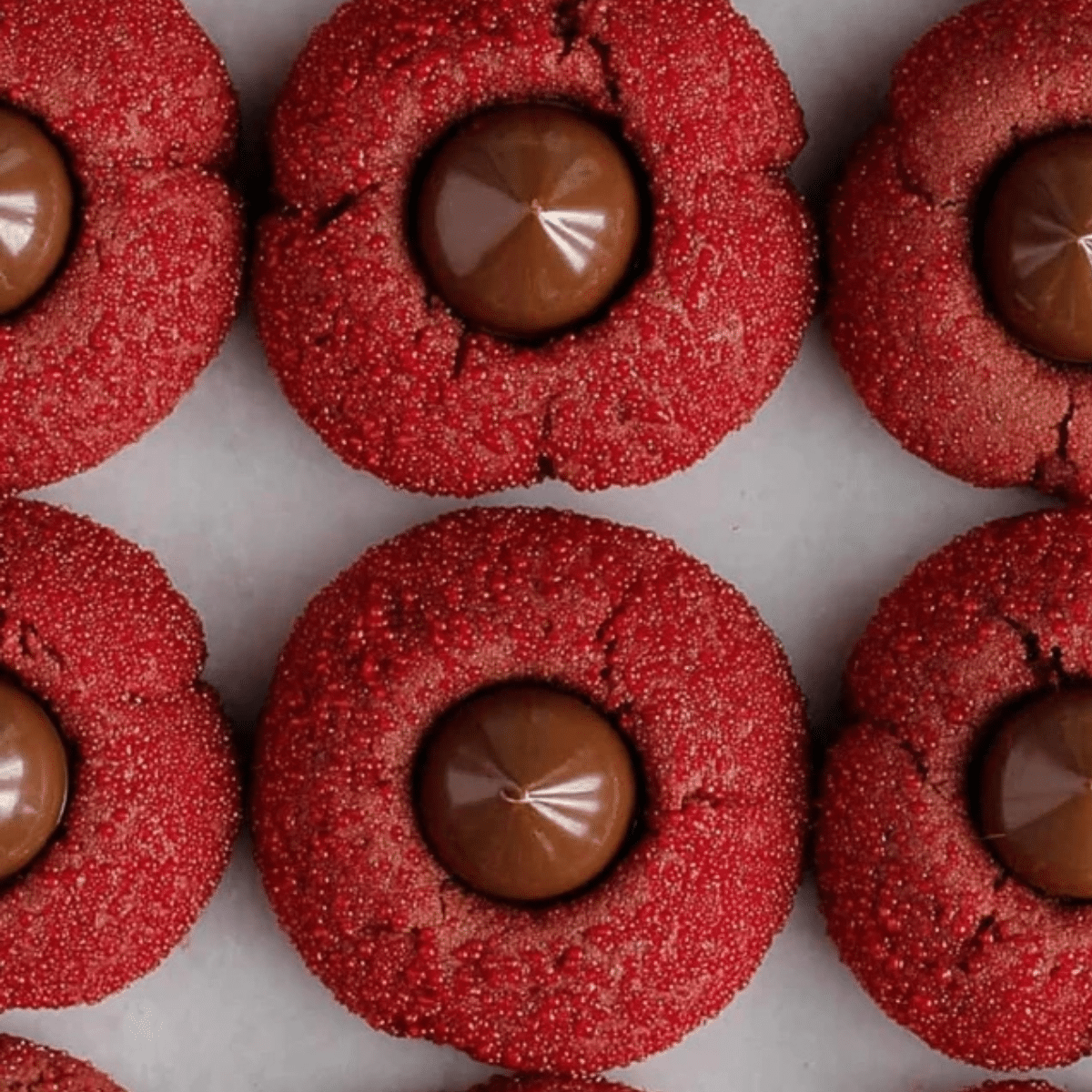 Hershey’s Red Velvet Blossoms Cookies
