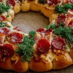 Holiday Wreath Pizza