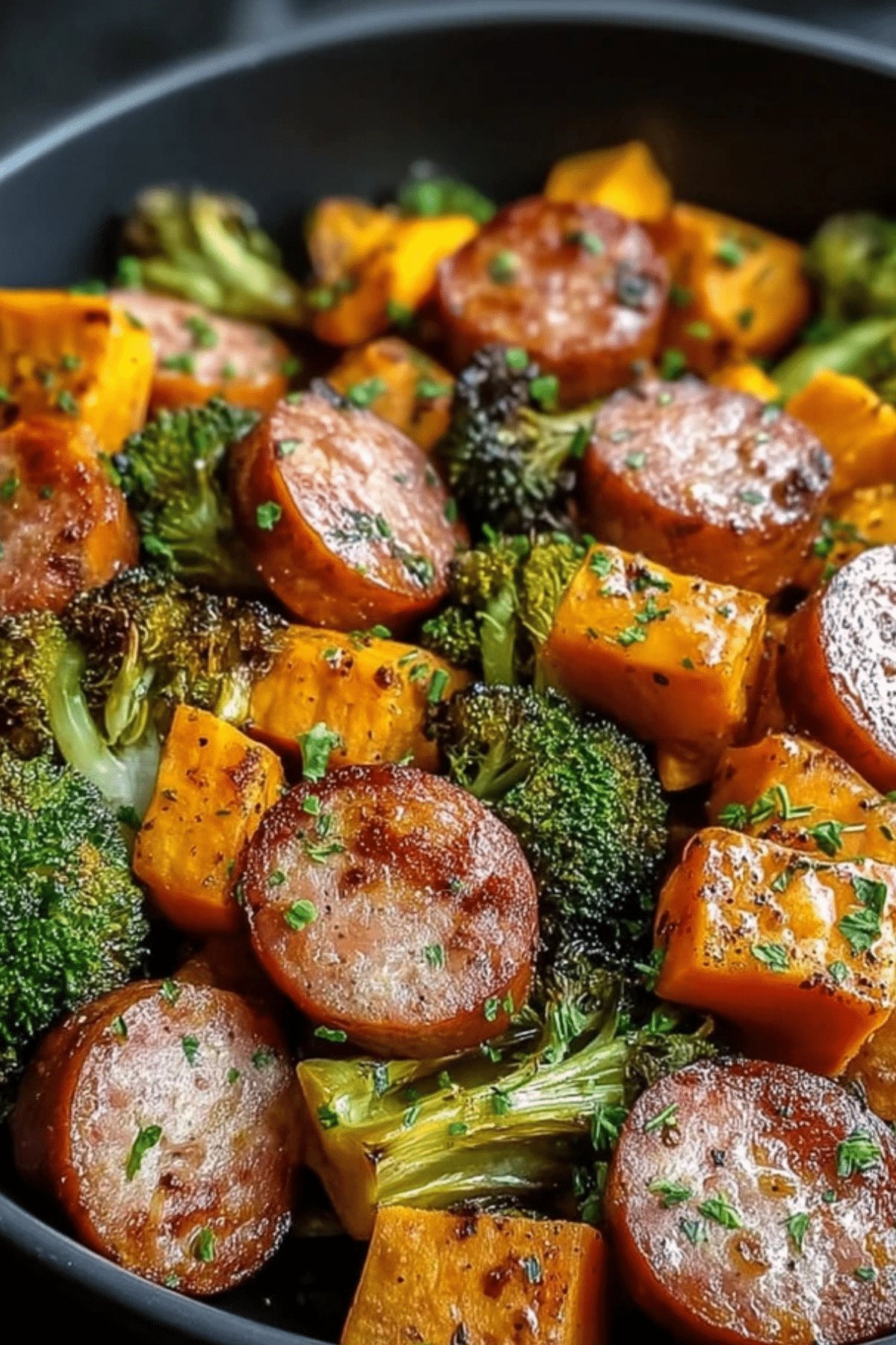Honey Garlic Sausage Sweet Potatoes
