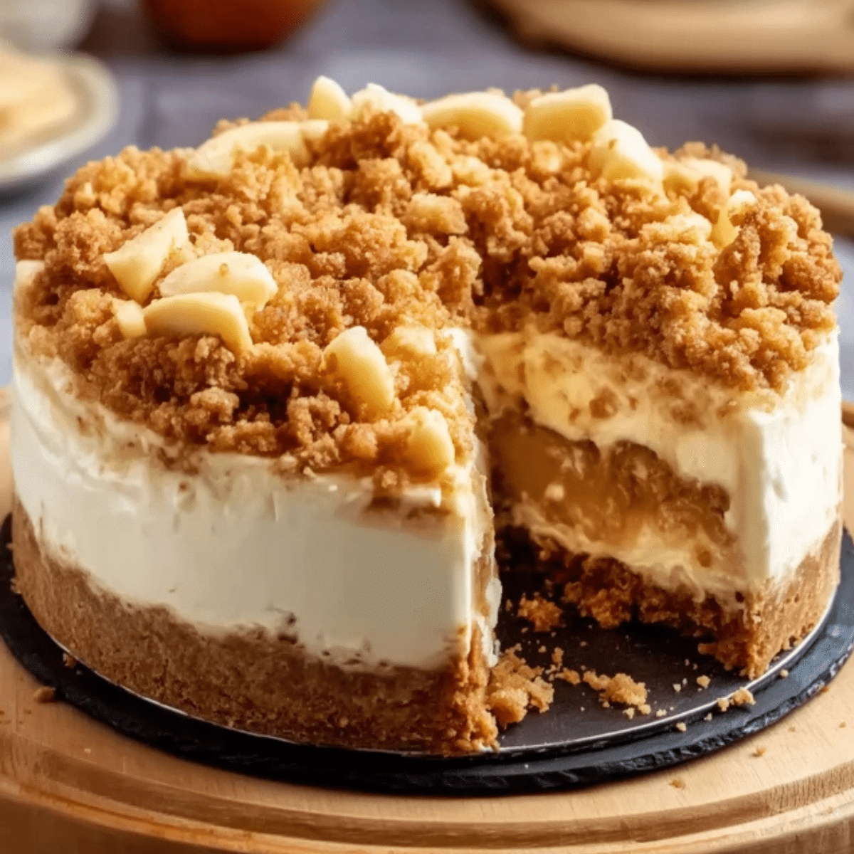 Irresistible Apple Crumble Cheesecake