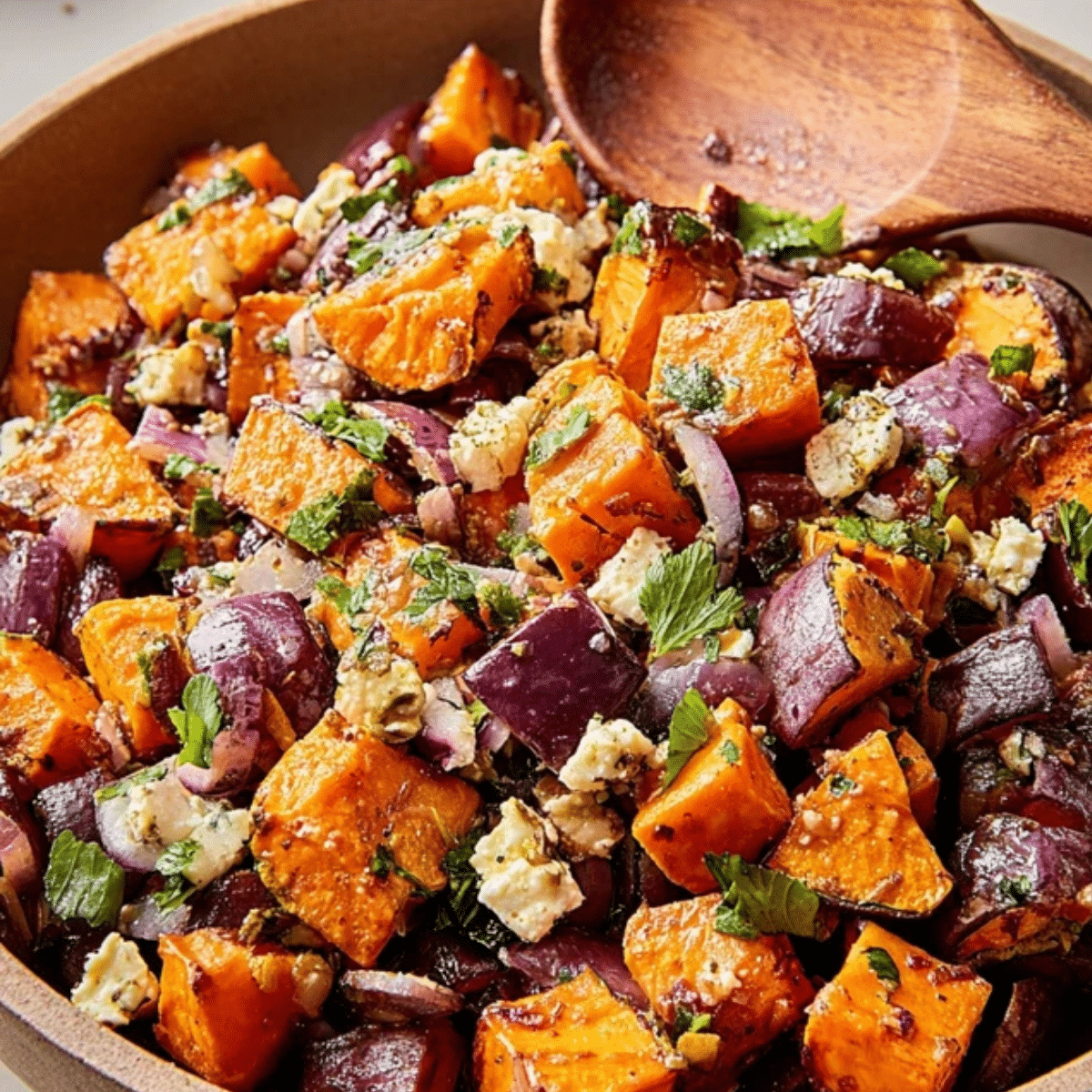 Irresistible Roasted Sweet Potato Salad