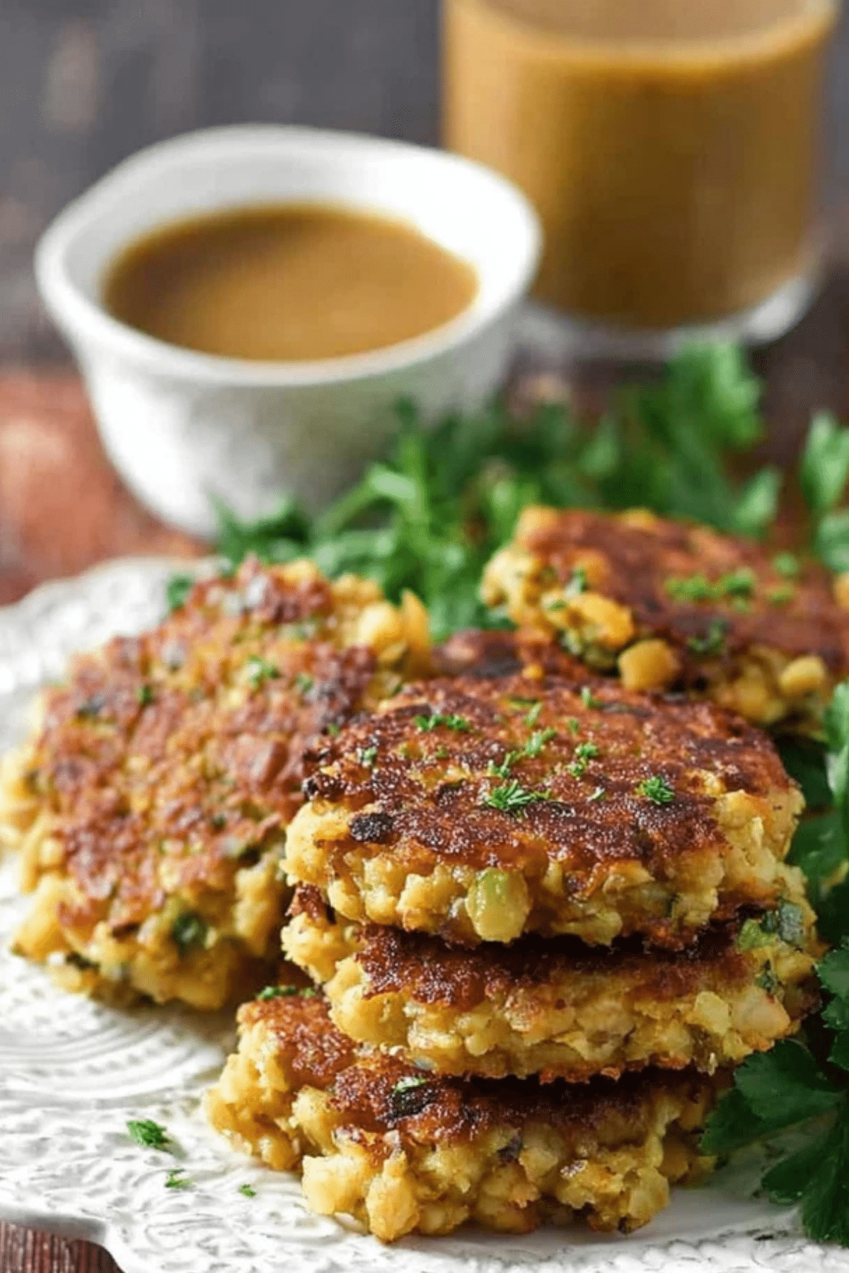 Leftover Stuffing Cakes