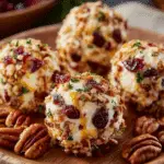Mini Cranberry Pecan Cheese Balls