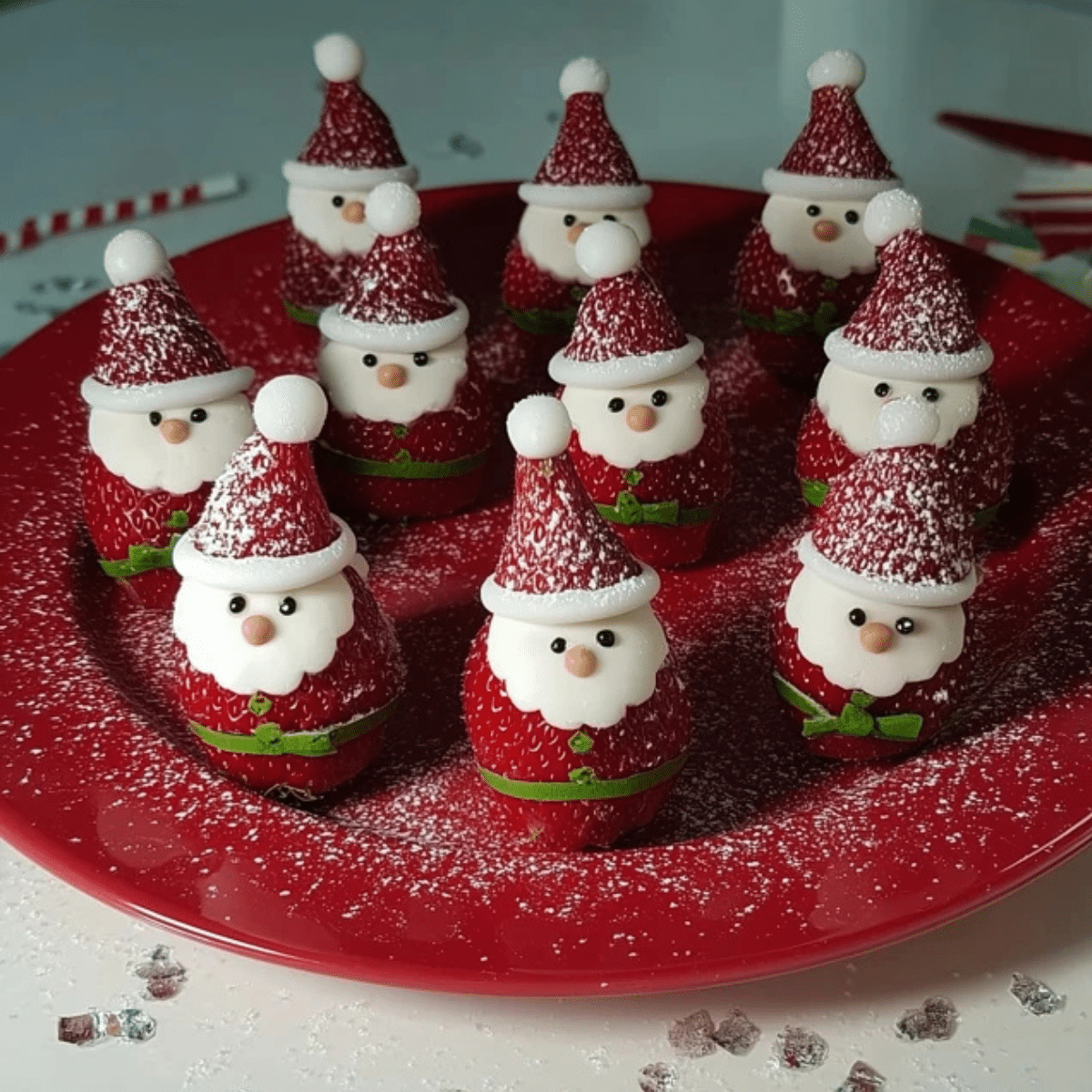 Mini Strawberry Santas