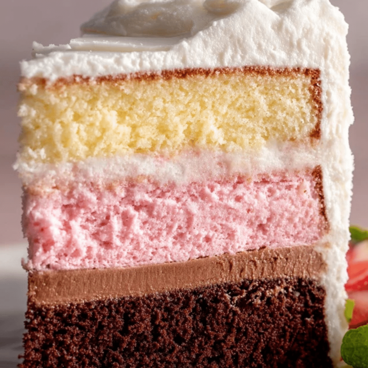 Neapolitan Layer Cake