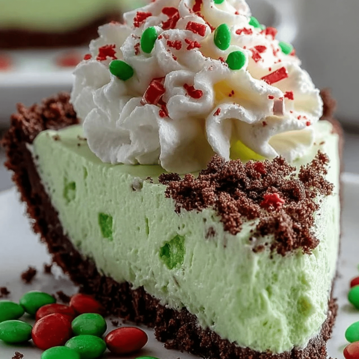 No-Bake Grinch Christmas Cheesecake