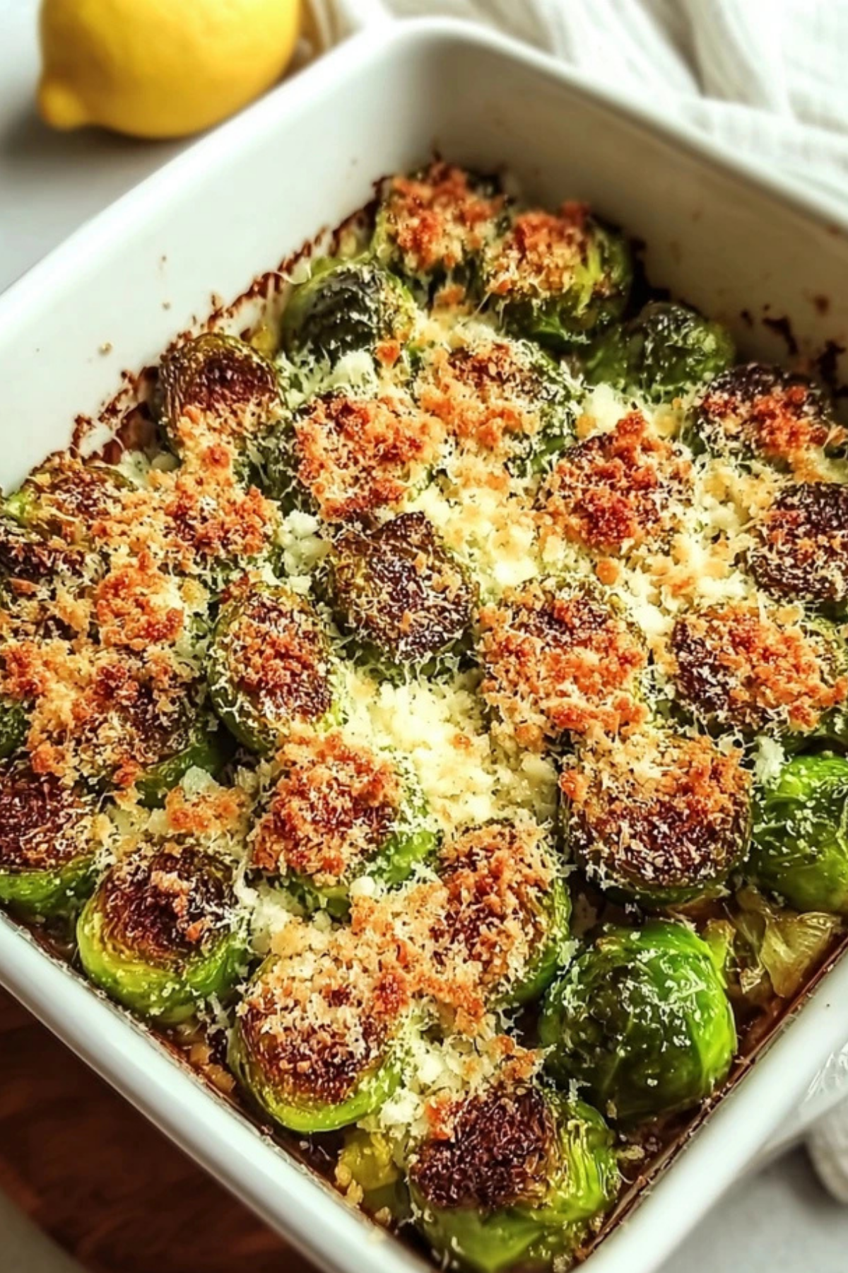 Parmesan Crusted Brussels Sprouts