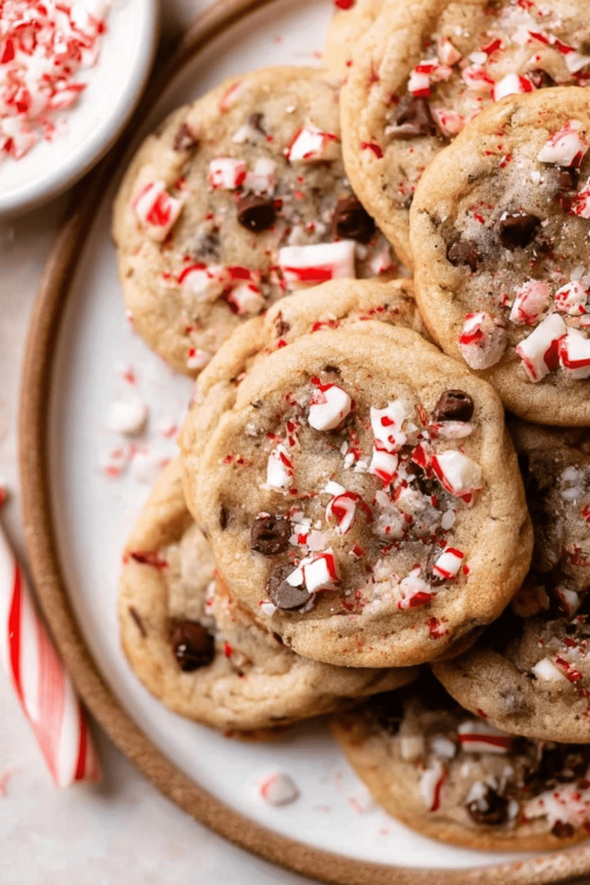 Peppermint Chocolate Chip Cookies