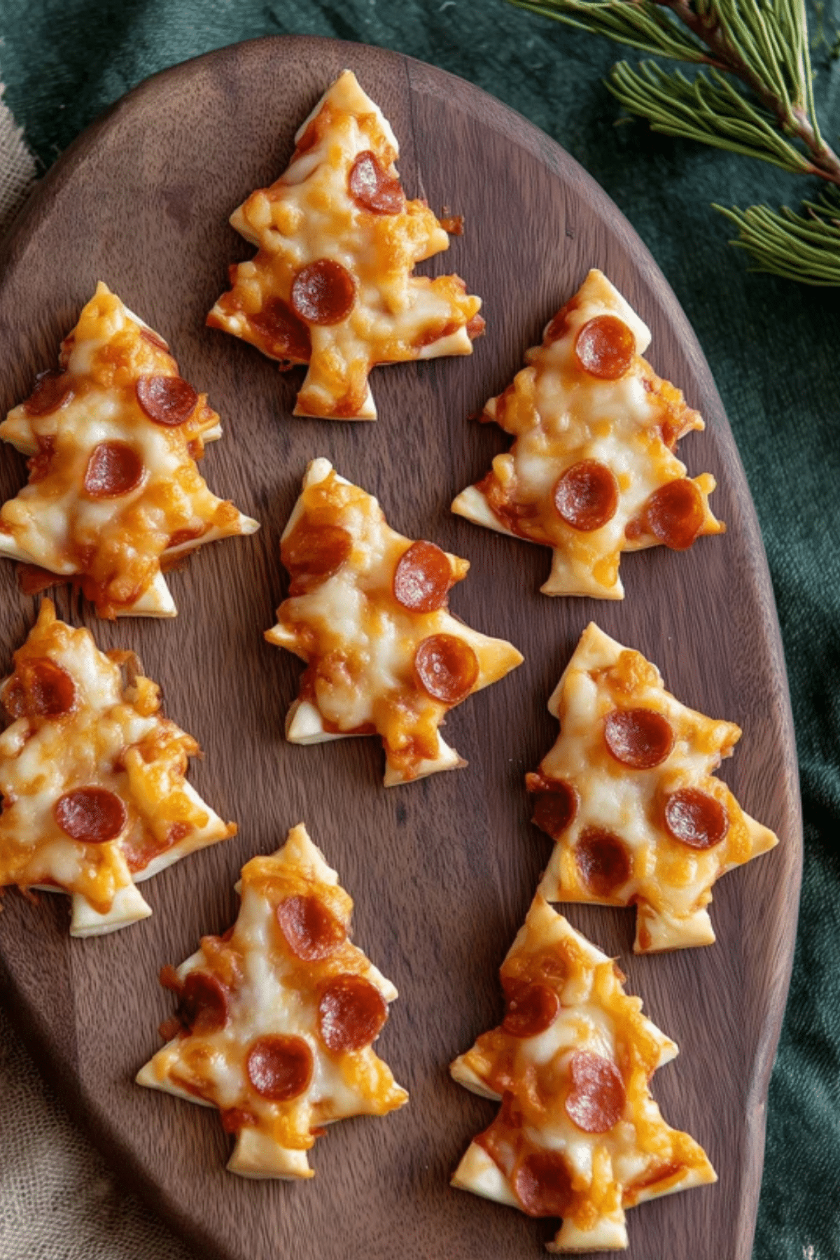 Puff Pastry Christmas Tree Pizza Bites