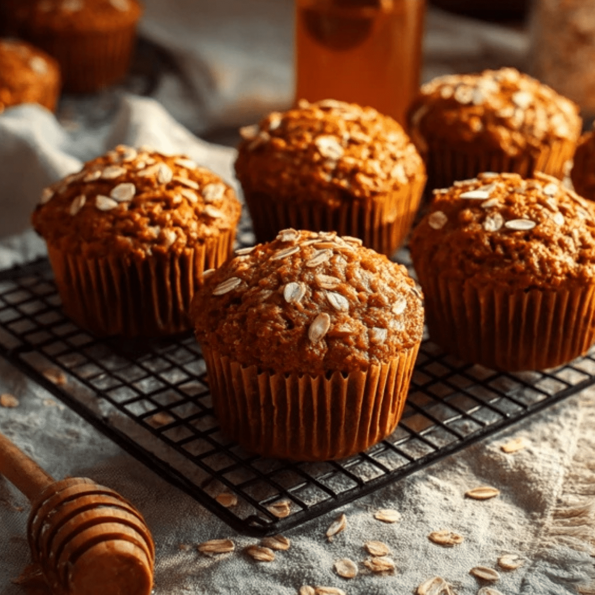 Pumpkin Oatmeal Muffins