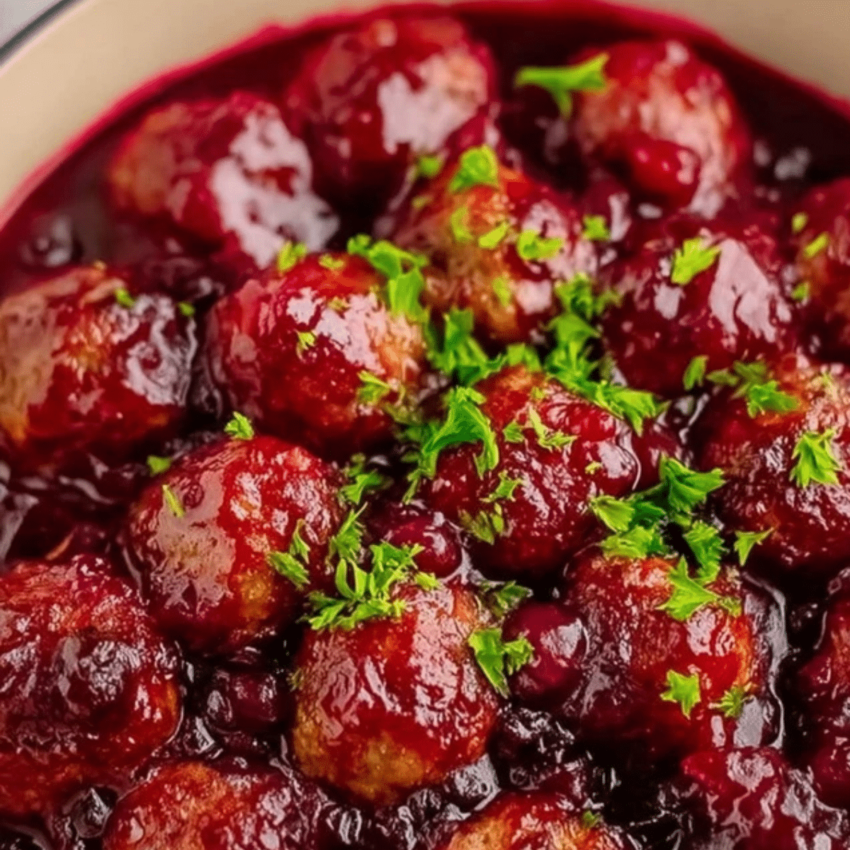 Quick Cranberry Meatballs