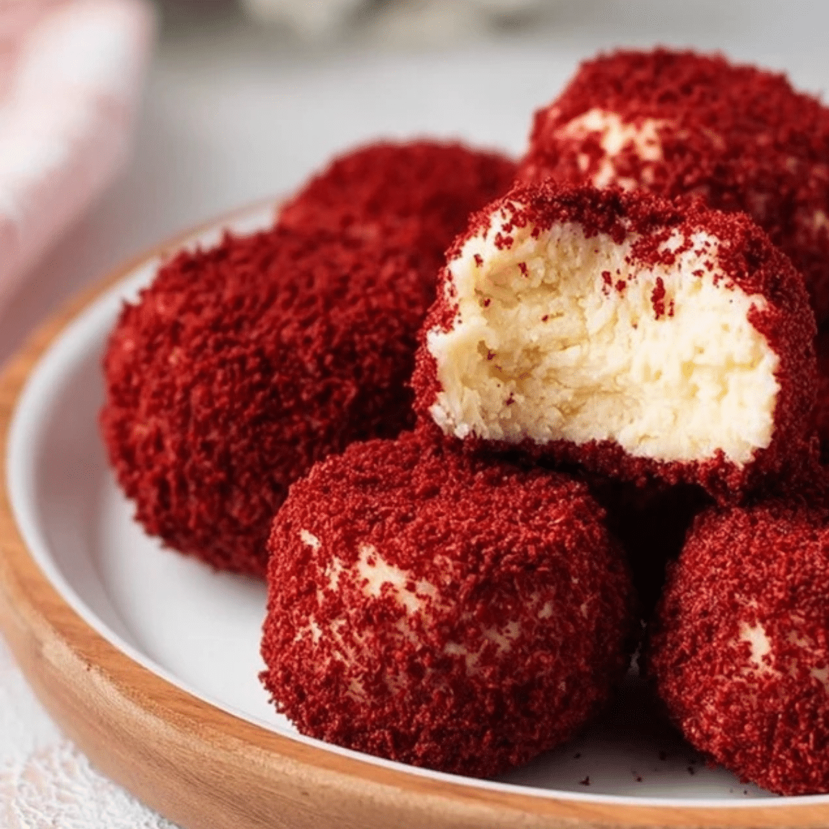 Red Velvet Cheesecake Bites