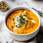 Roasted Butternut Squash and Carrot Soup