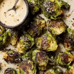 Roasted Smashed Brussels Sprouts with Parmesan